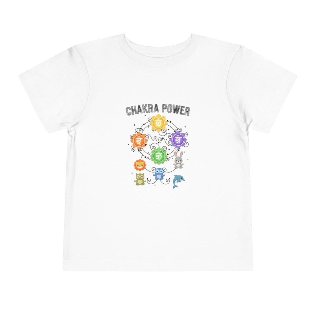 Chakra Power Toddler Tee — Colorful Kids Chakra Energy Shirt