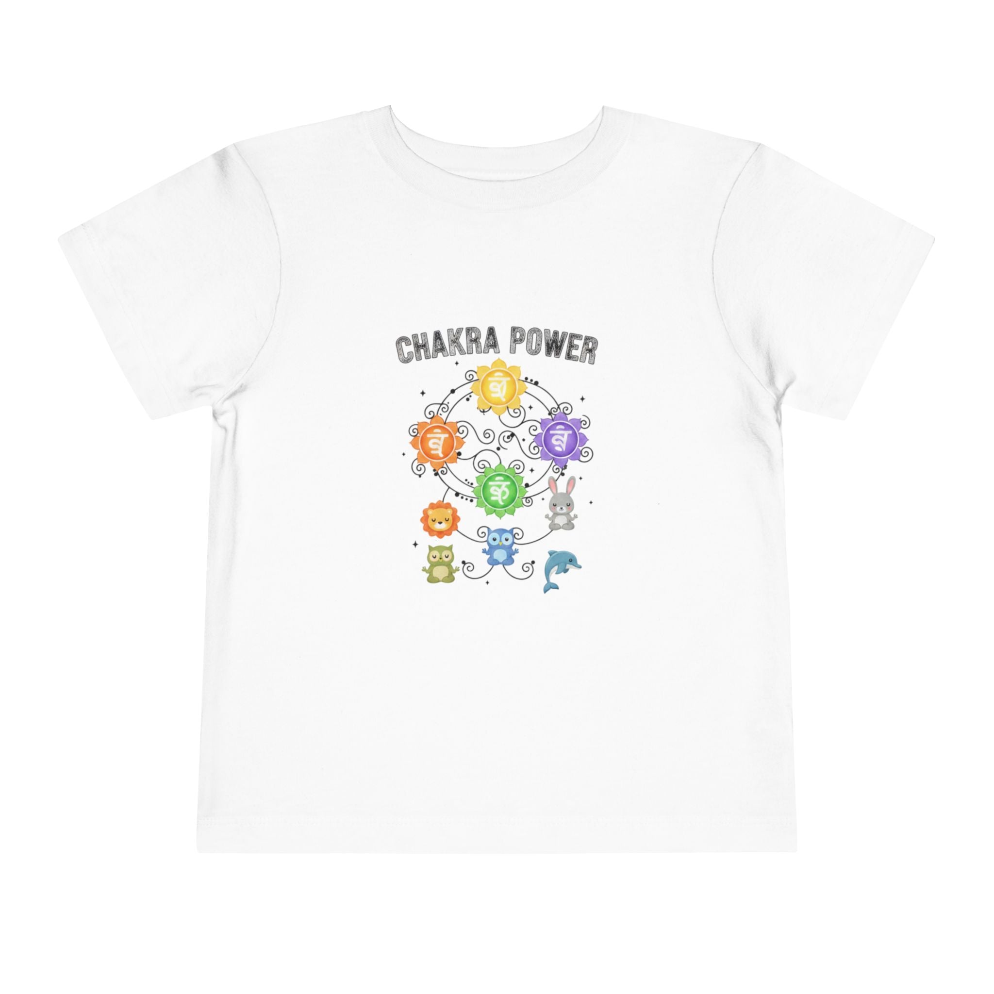 Chakra Power Toddler Tee — Colorful Kids Chakra Energy Shirt
