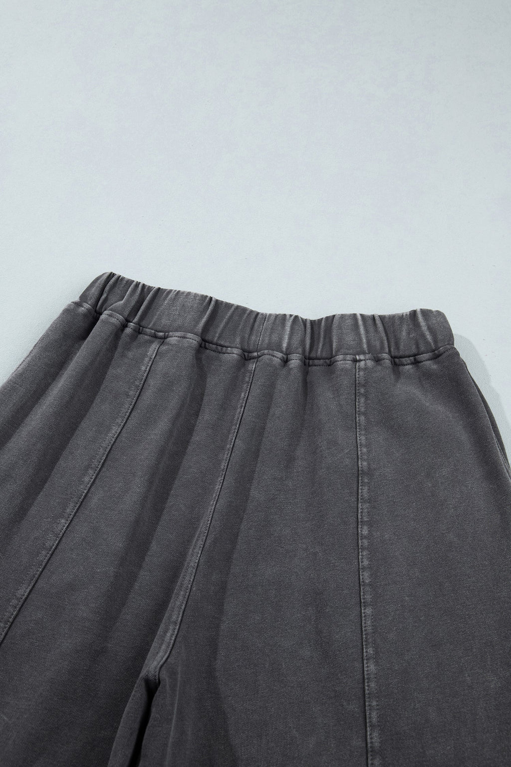 Lola Mineral Wash Seam Detail Elastic Waist Barrel Pants