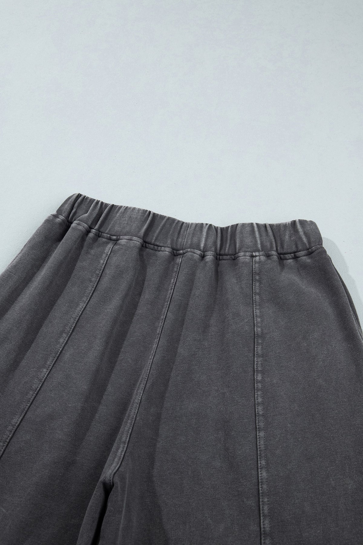 Lola Mineral Wash Seam Detail Elastic Waist Barrel Pants