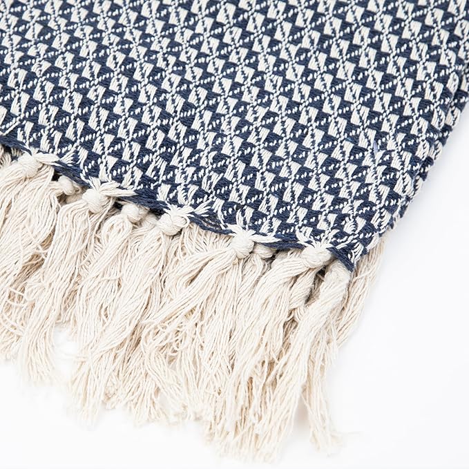Arkwright Common Ground Bulk Blankets - Pack of 12 - Reversible 100% Cotton All Season Lightweight Couch Bed Throws for Wedding Guests, Travel, and Outdoor Events, 50 x 70 in, Checkered