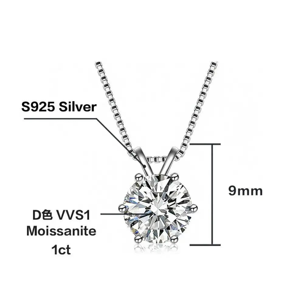 Colored Moissanite Necklace, Stud Earrings & Ring Set