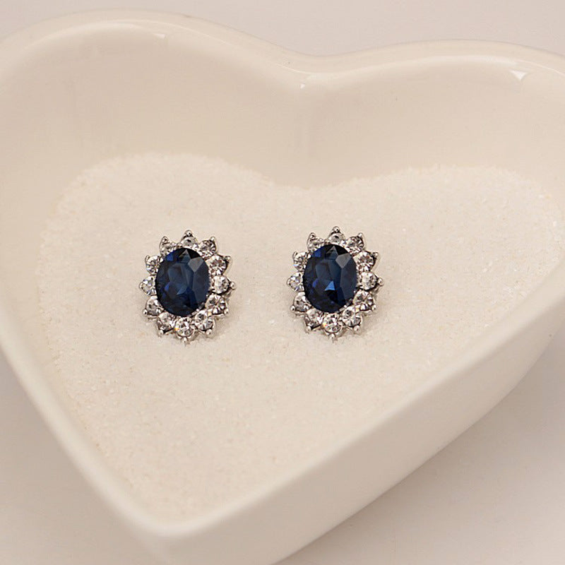 Bridal Of Sapphire Royal Princess Ear Jewelry Set