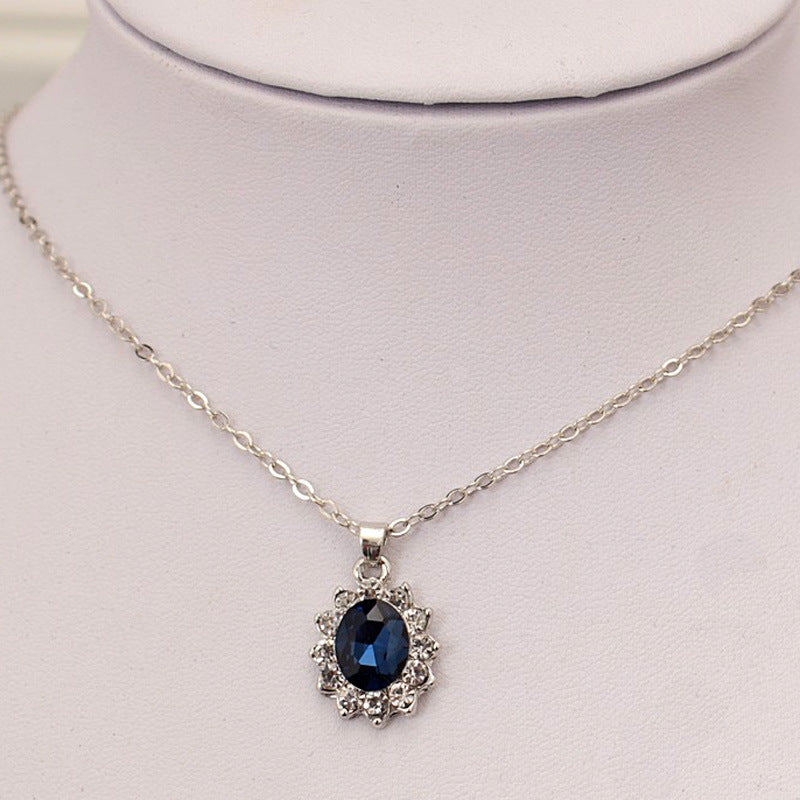 Bridal Of Sapphire Royal Princess Ear Jewelry Set