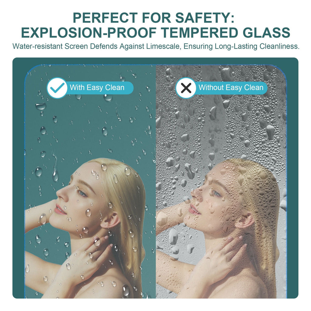 Modern Single Slide Shower Door, Tempered Glass, Stainless Steel Frame