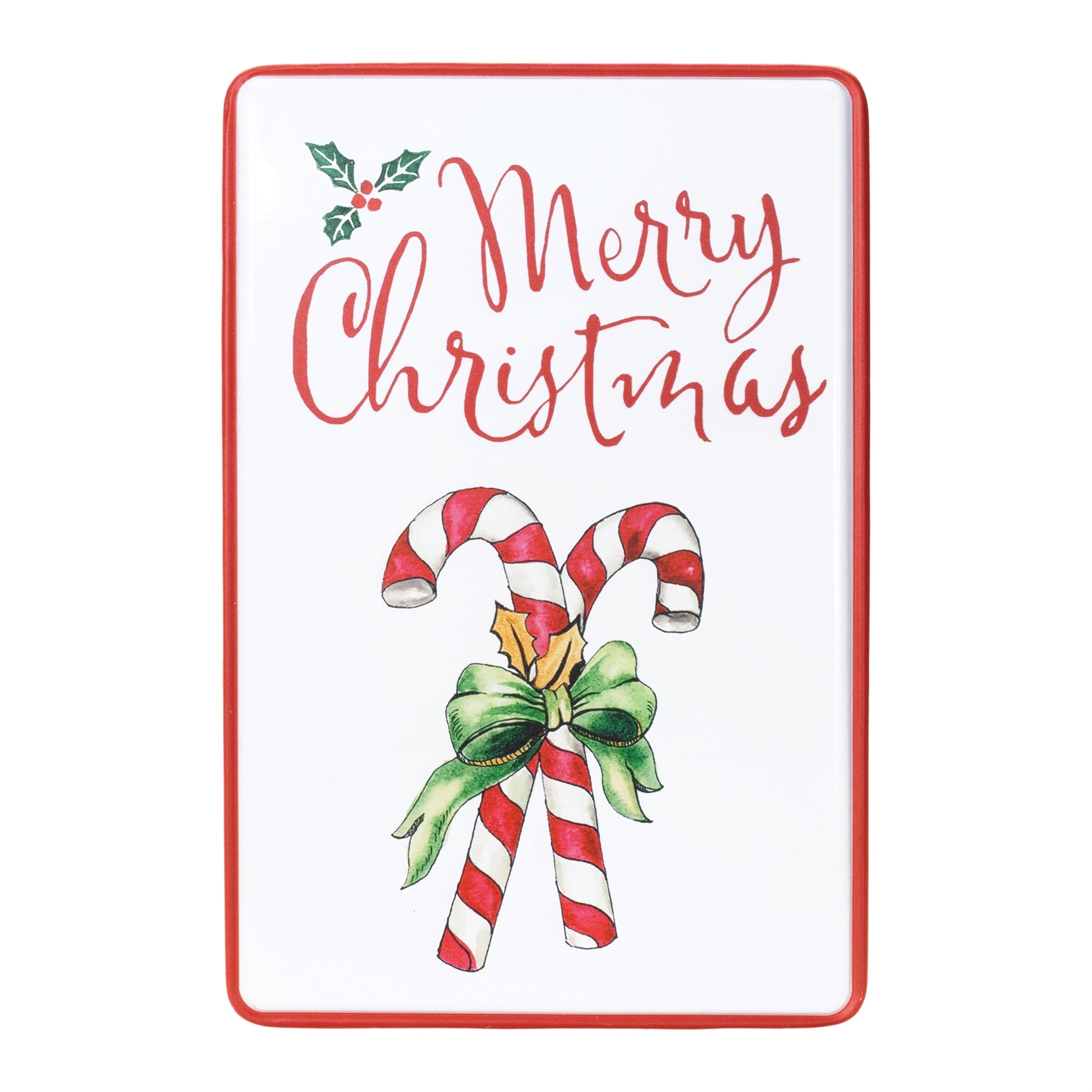 Metal Merry Christmas Plaque 18"H