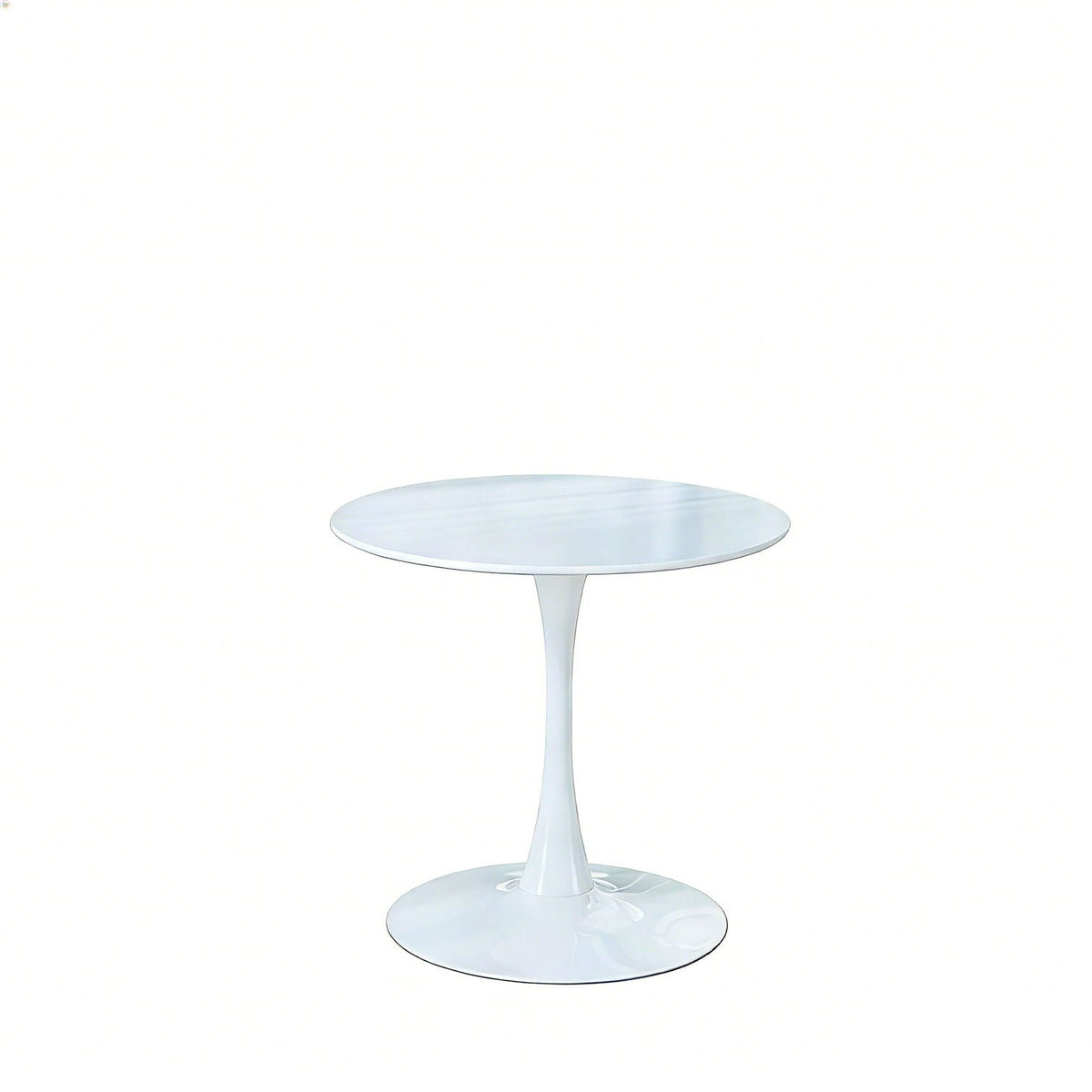 Mid-Century Tulip Table With Round Top and Pedestal Base