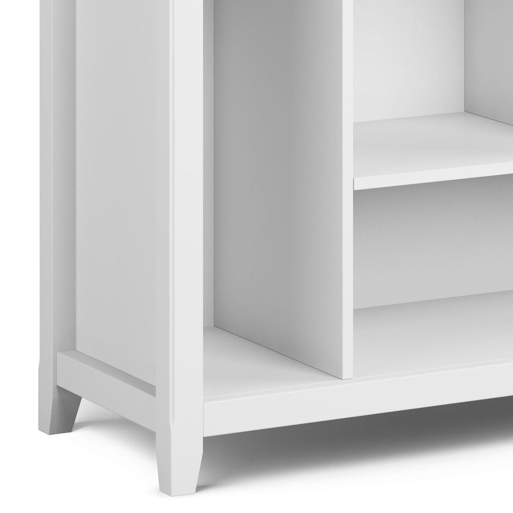 Multi Cube Bookcase and Storage Unit with Eight Storage Cubbies - Black, Gray, White, Dark Brown