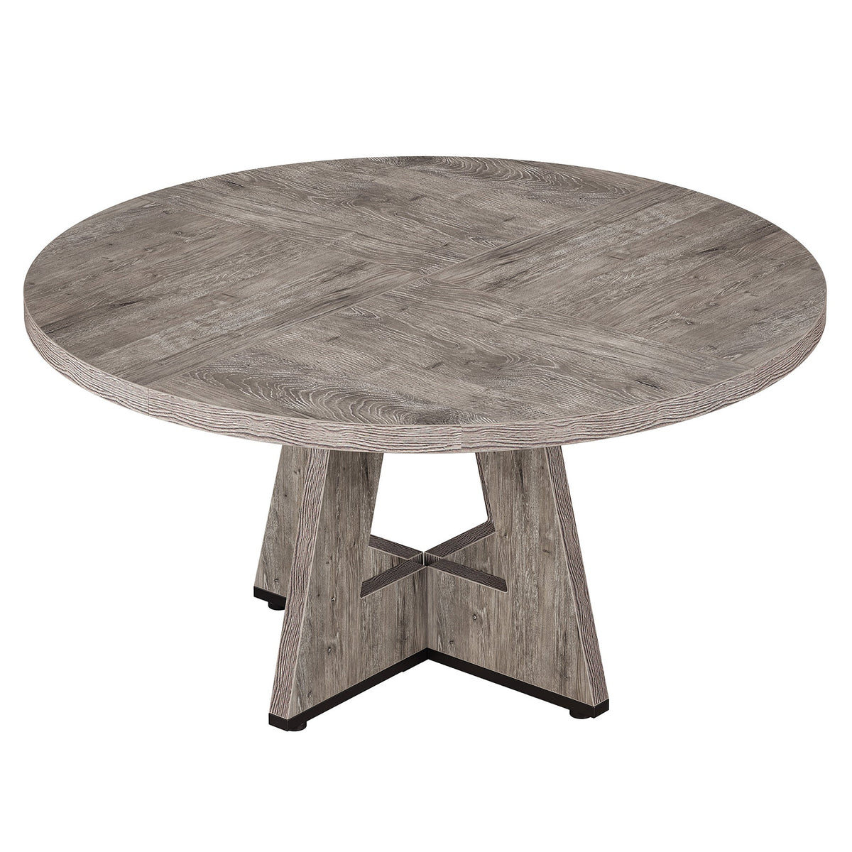47" Round Farmhouse Dining Table – Rustic