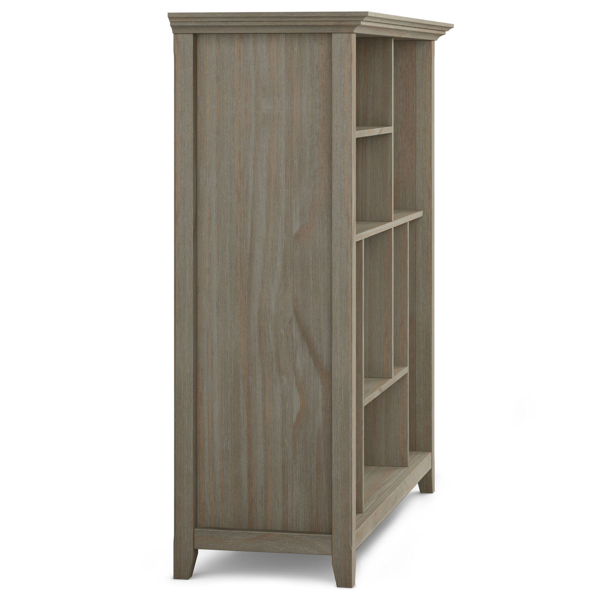Multi Cube Bookcase and Storage Unit with Eight Storage Cubbies - Black, Gray, White, Dark Brown