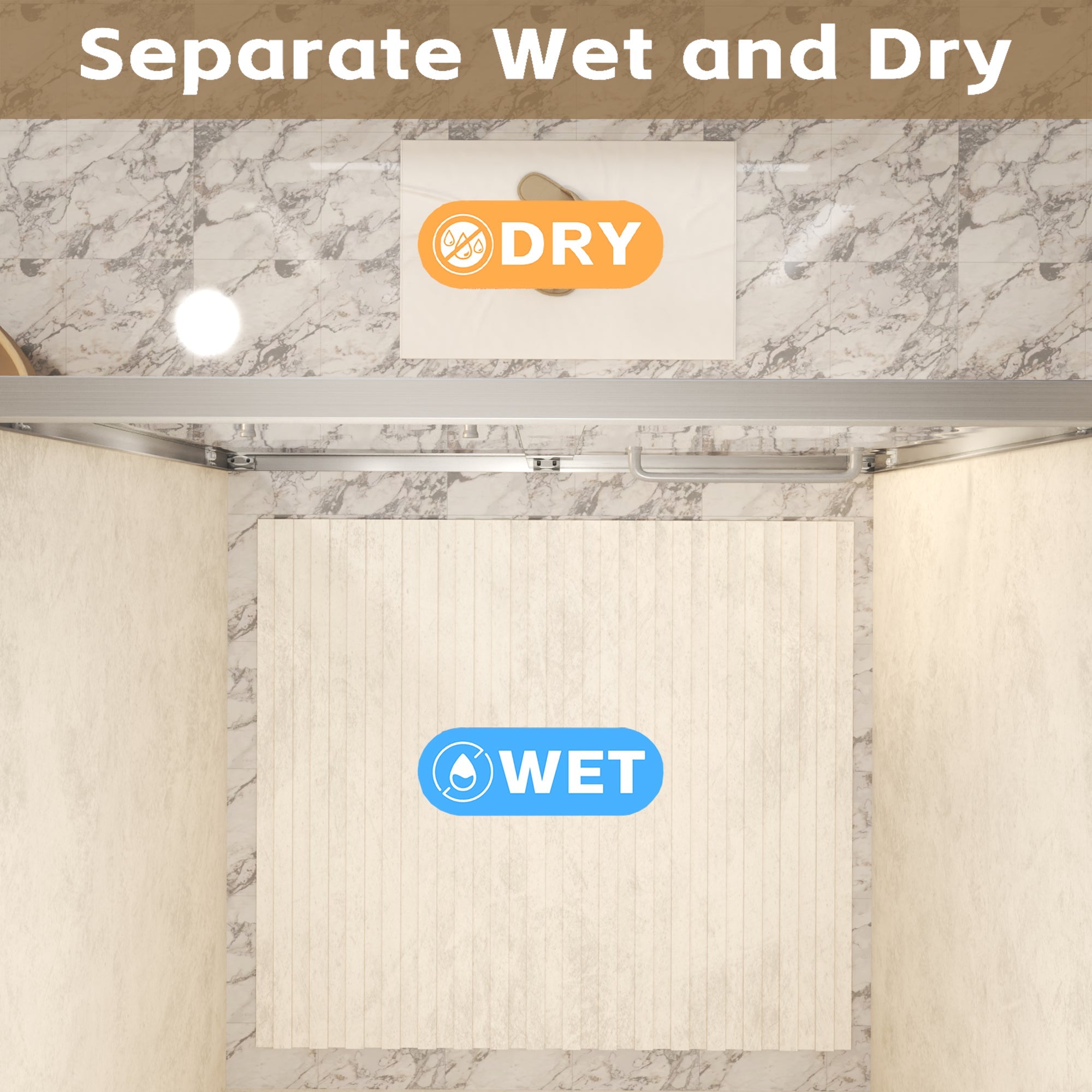 Tempered Glass Double Sliding Shower Door