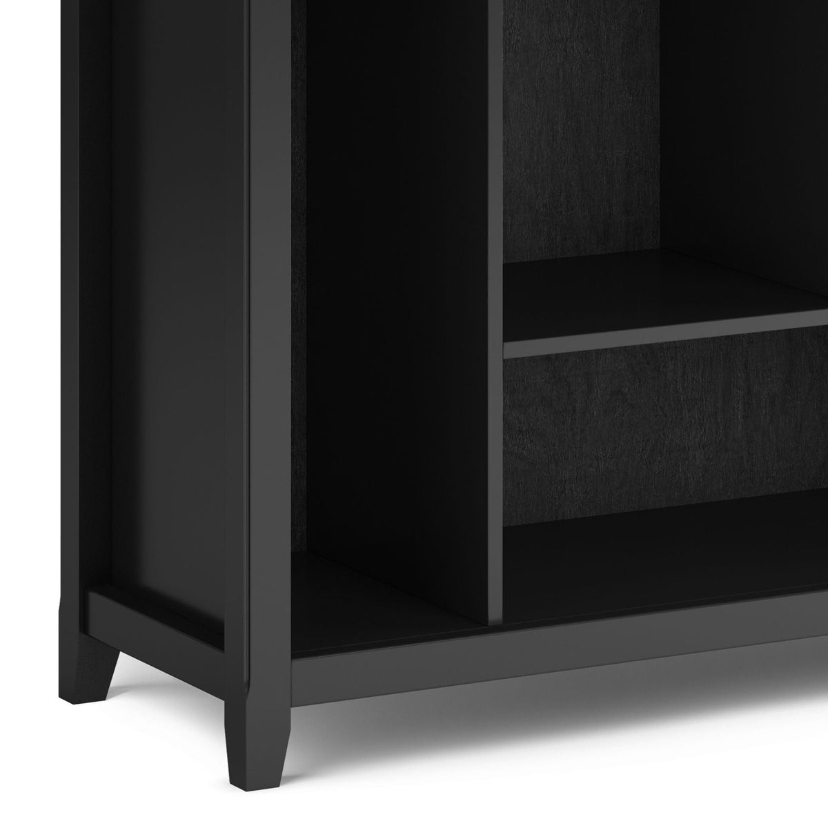 Multi Cube Bookcase and Storage Unit with Eight Storage Cubbies - Black, Gray, White, Dark Brown
