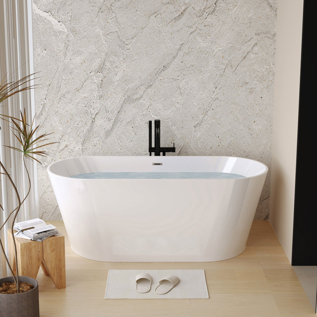 59" Acrylic Freestanding Bathtub