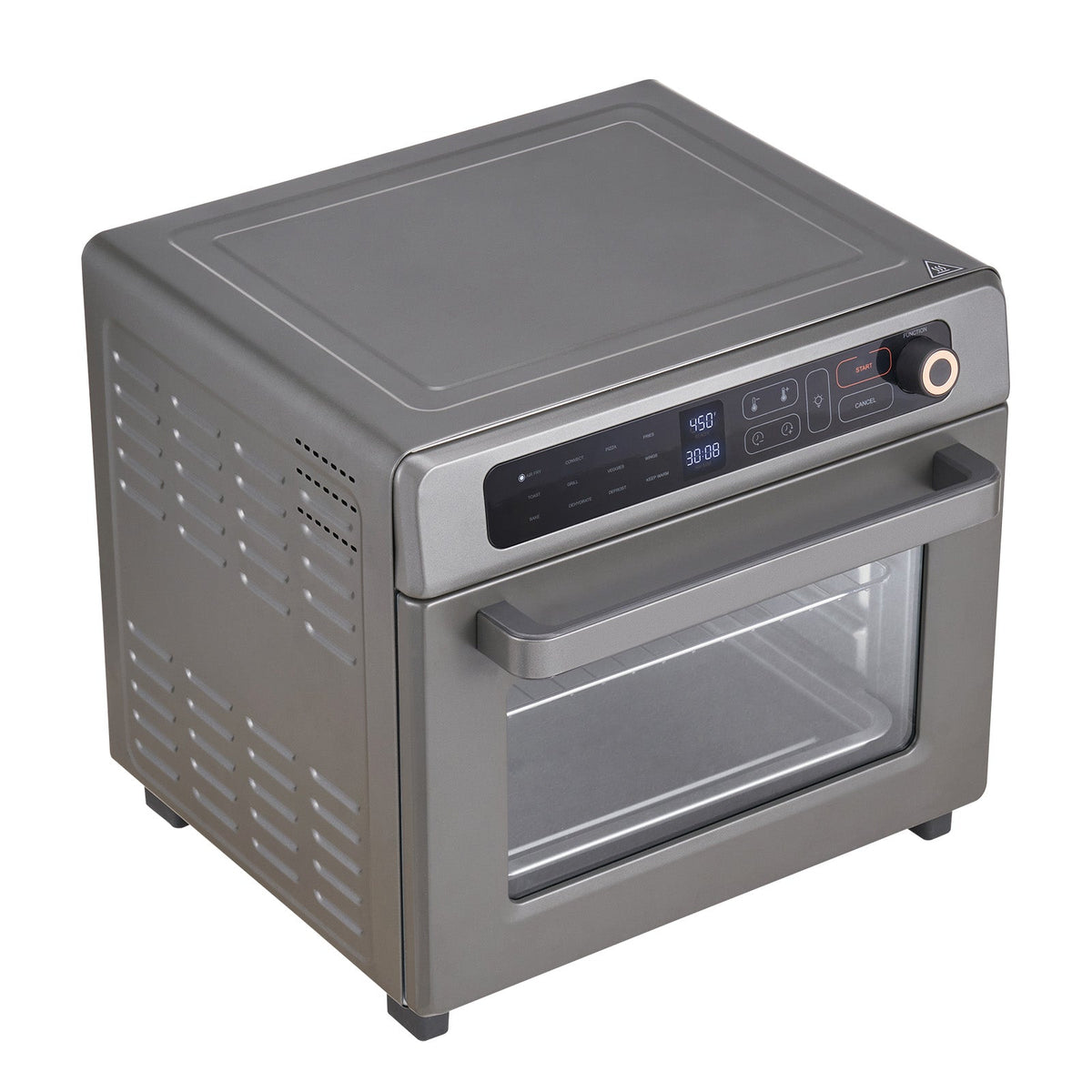 12-in-1 Air Fryer Toaster Oven with 25L Capacity - Stainless Steel Gray