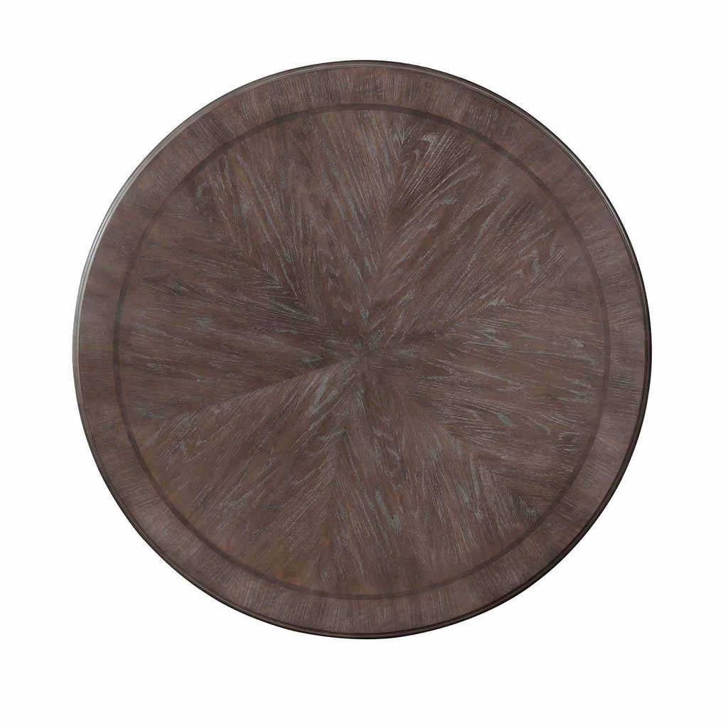 Round Dining Room Table with Pedestal Base