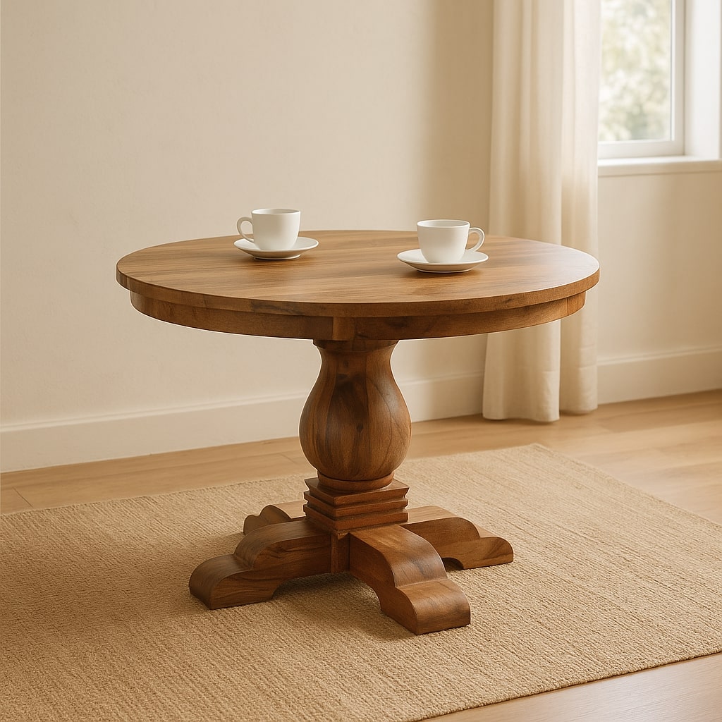 Solid Wood Valentina Round Dining Table
