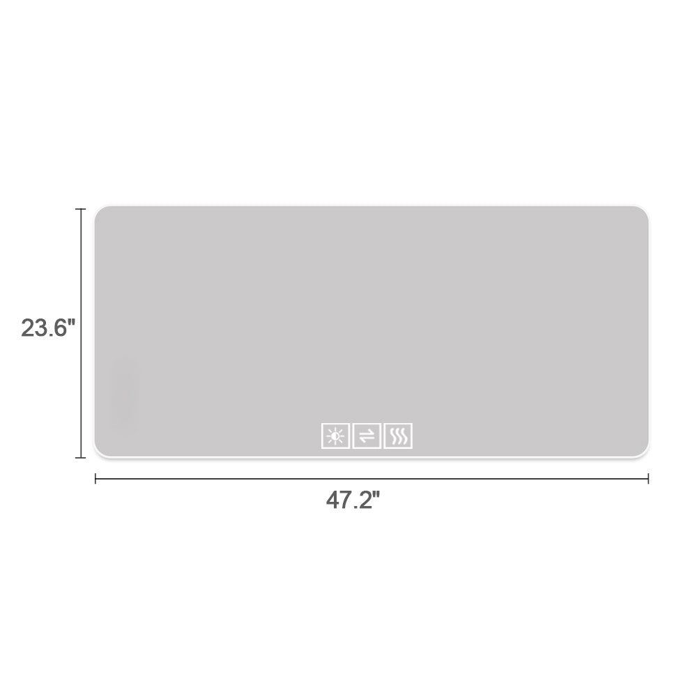 48"x24" LED Bathroom Mirror with One-Touch Demist Function