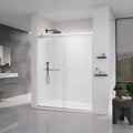 Double Sliding Frameless Soft-Close Shower Door