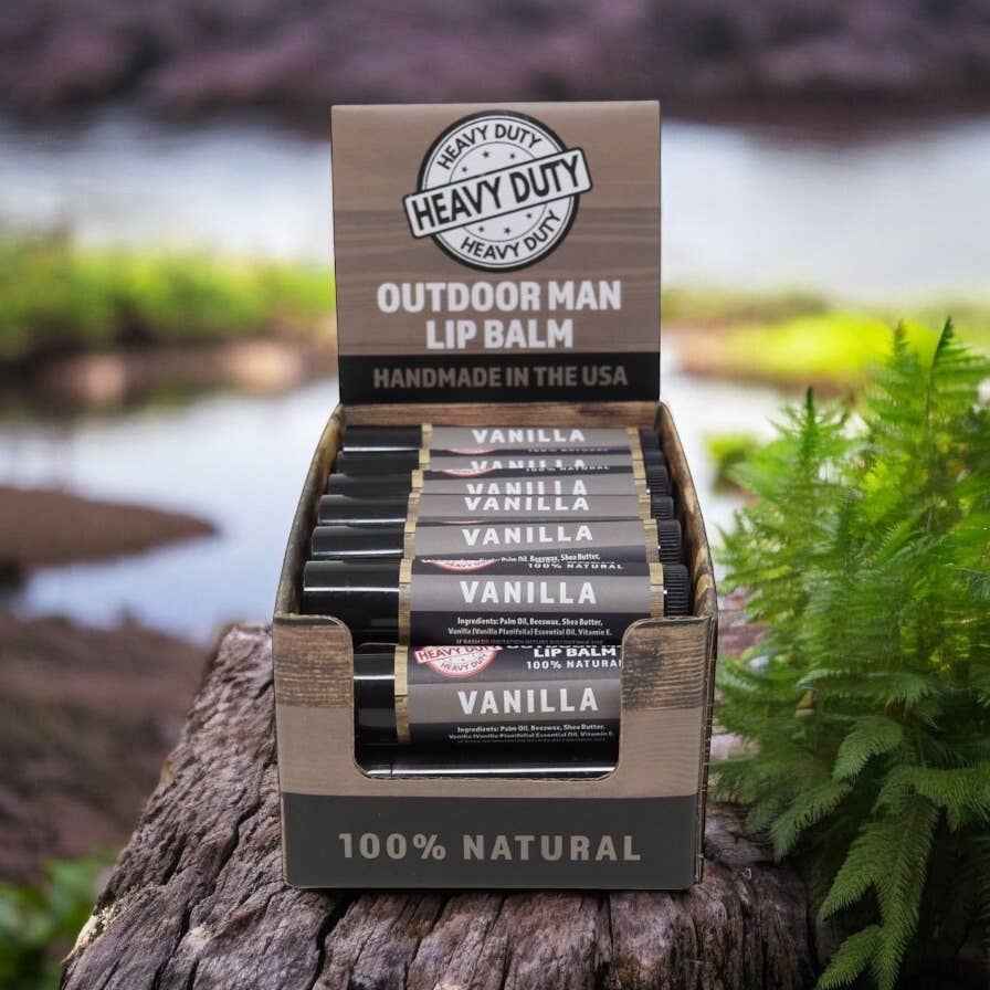 Seriously Shea Outdoor Man Lip Balm Vanilla 100% Natural