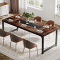 71" Industrial Dining Table for 6-8 People - Rustic