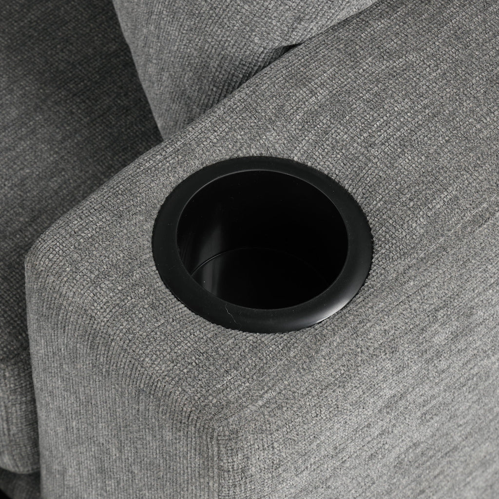Single Pull Out Sofa Bed With USB Ports And Cup Holders