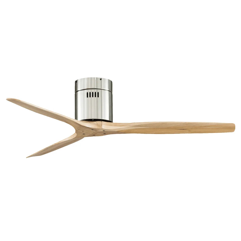 DecorBites™ 52" Wood Blades Ceiling Fan, Remote Control DC Motor, Reverse Function