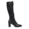 Michaela V Aspen Marta Black Leather Boots