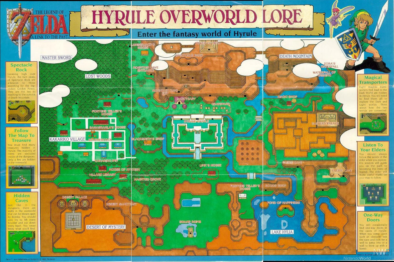 Legend of Zelda A Link to the Past SNES Video Game Super Nintendo 1991