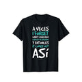 "A Veces I Forget What Language" T-Shirt - Funny Spanish Quote Tee for Women, Bilingual Humor Shirt
