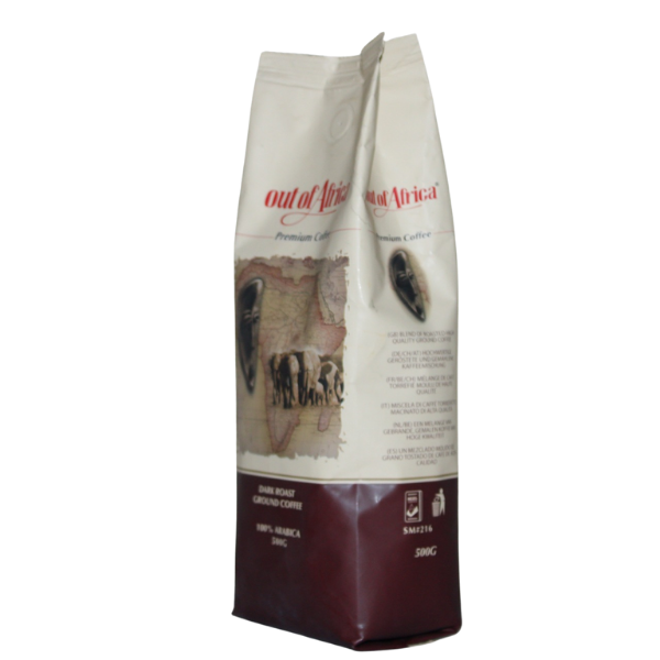Mt. Kenya Dark Roast Ground Coffee 250g angled front package view