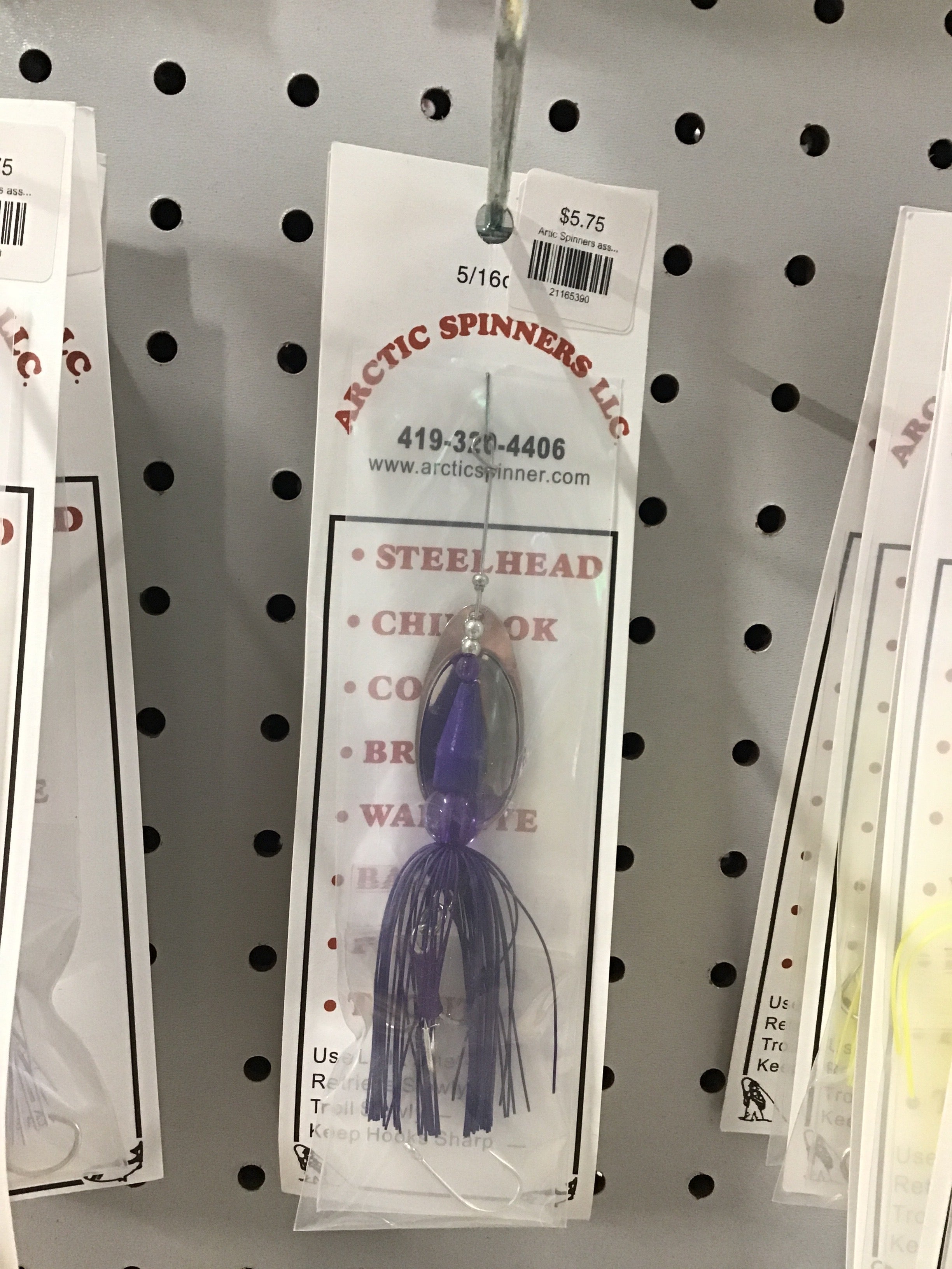 Arctic spinners-purple(silver blade)