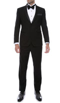 Bronson Black Slim Fit Notch Lapel Tuxedo
