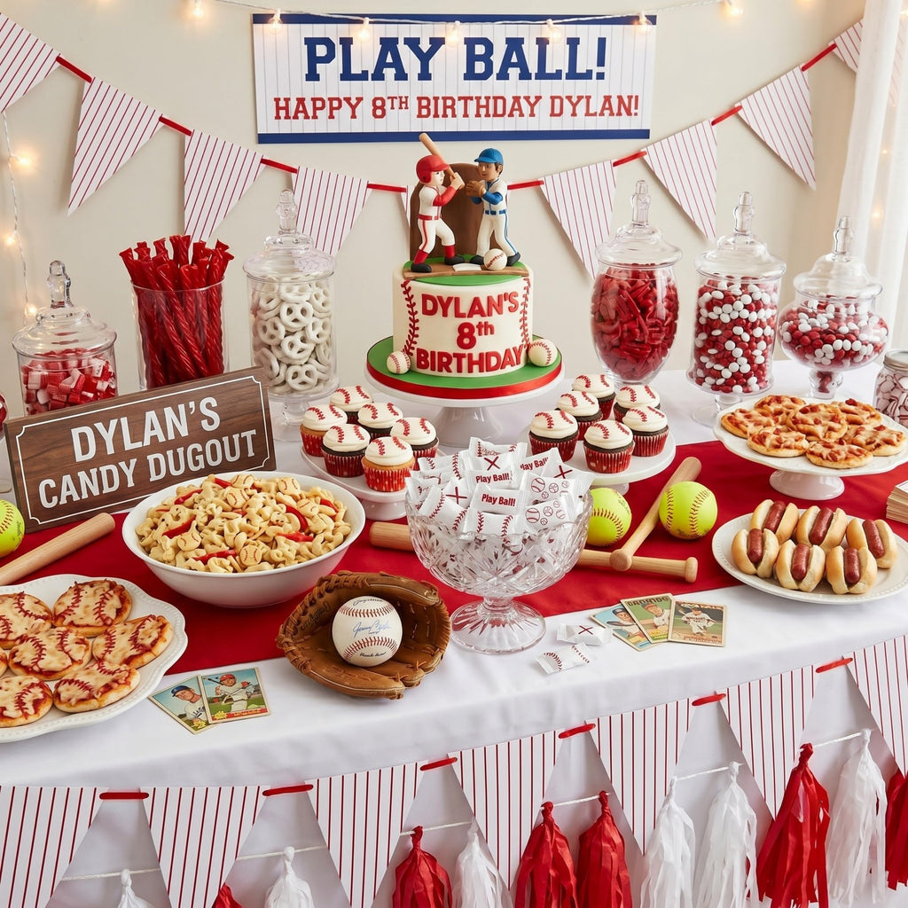 Baseball Butter Mints Individually Wrapped – Baseball Party Candy, Bulk Buttermints for Sports Birthday Parties, Team Banquets, Goodie Bags & Candy Buffets (110 or 220 Count)