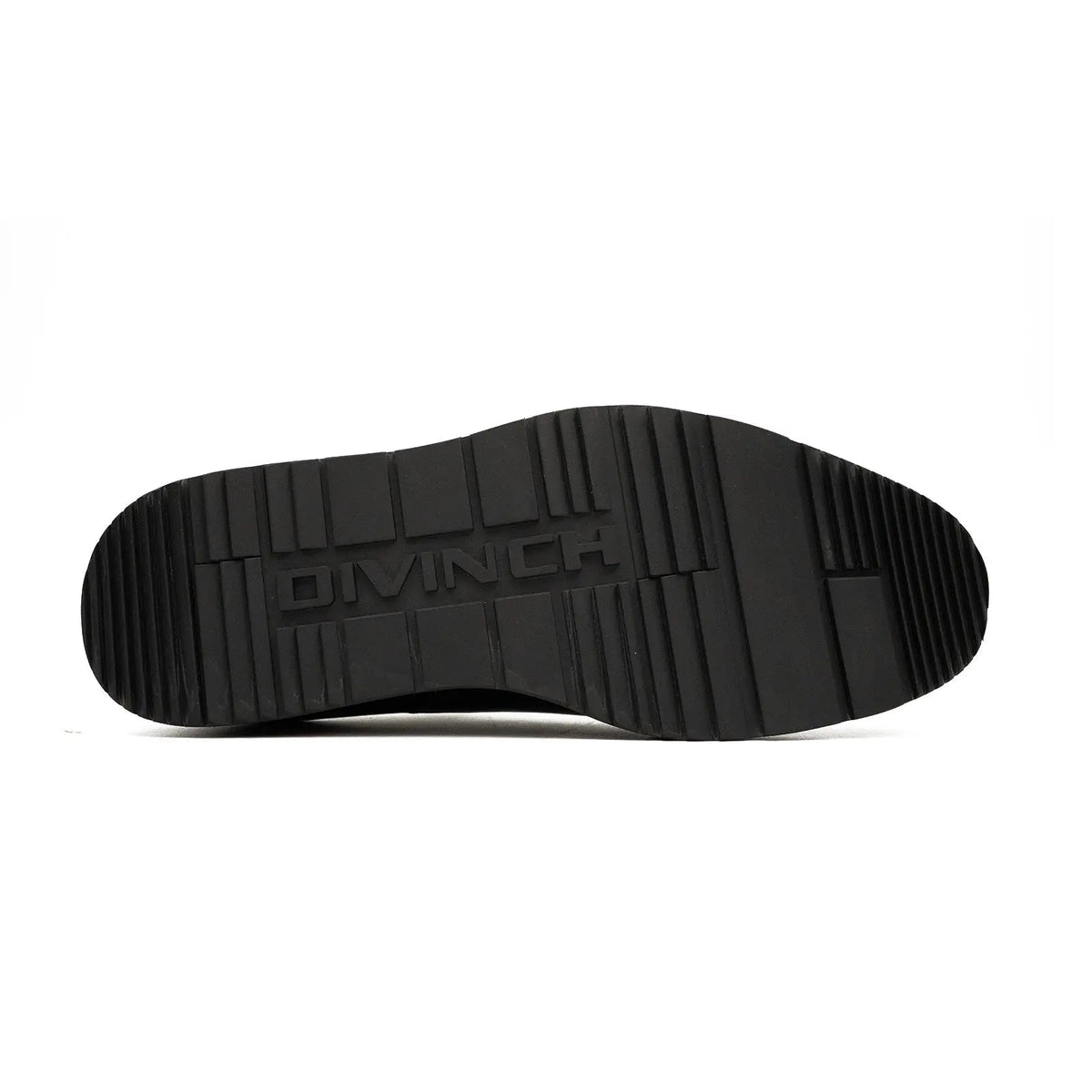 Black Platform Plain-Toe Lace-Up Shoe