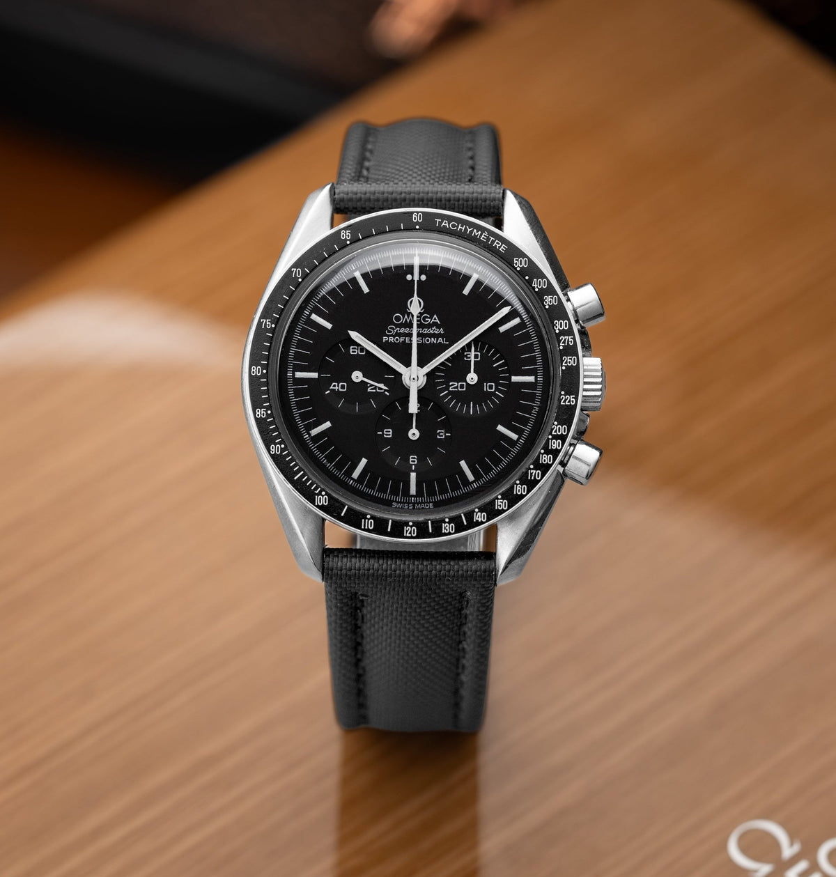 Tuxedo Black Sailcloth Strap 21mm