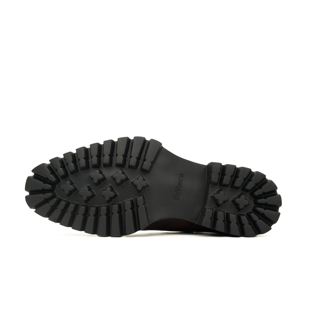 Black Wingtip Calf Leather Oxford Shoes