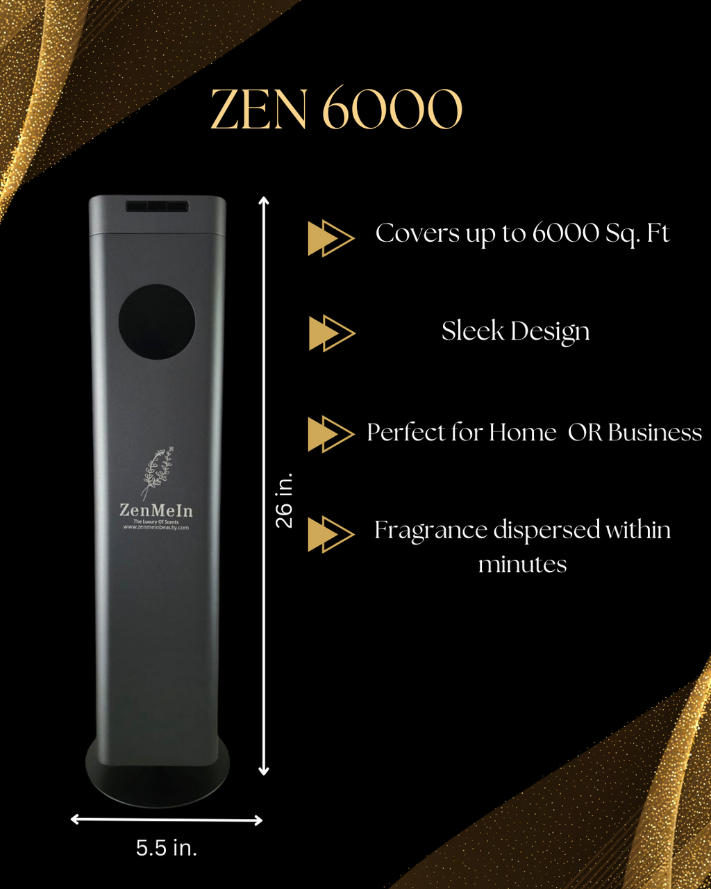 Zen 6000 Tower Diffuser +1 500 ML FREE