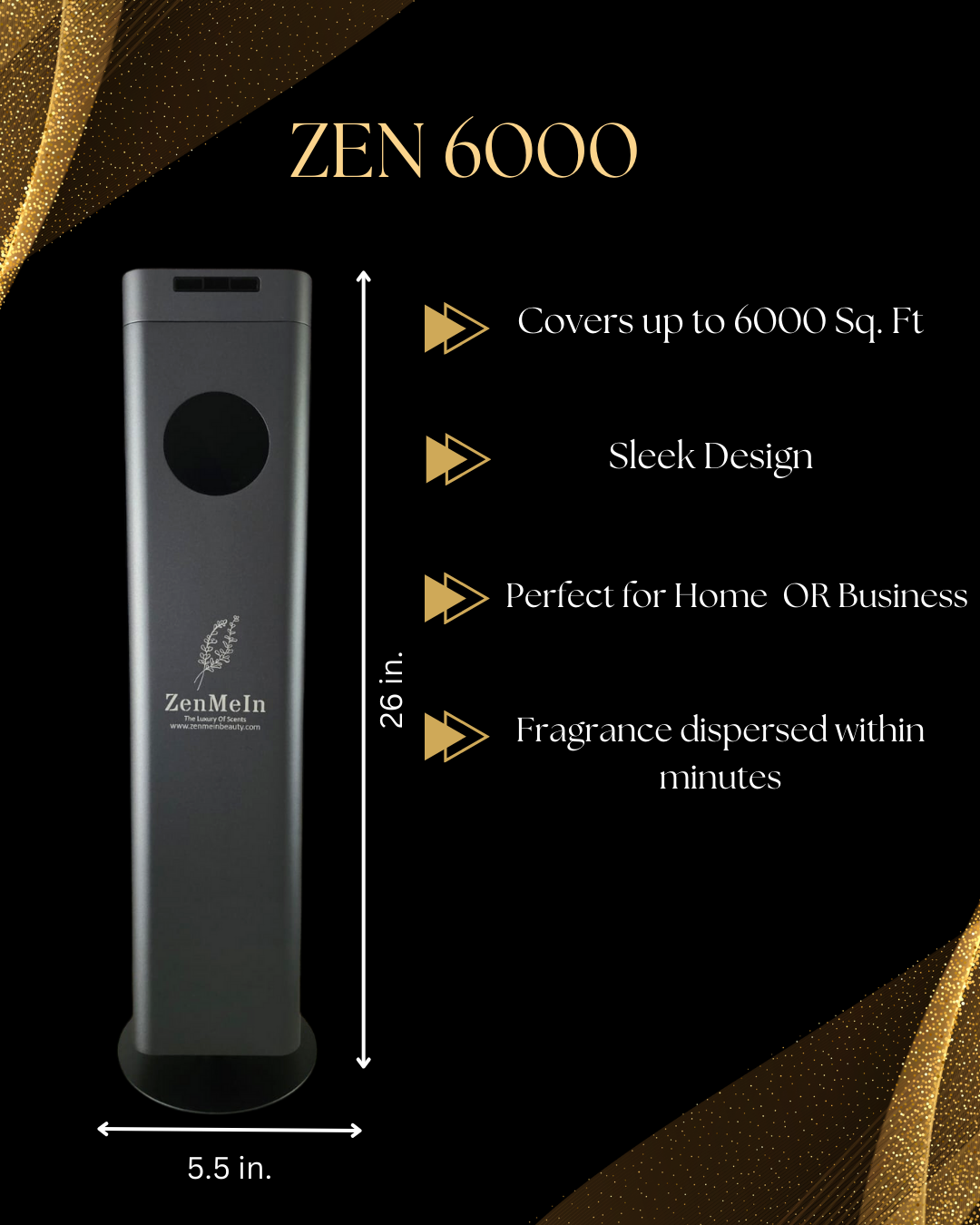Zen 6000 Tower Diffuser +1 500 ML FREE
