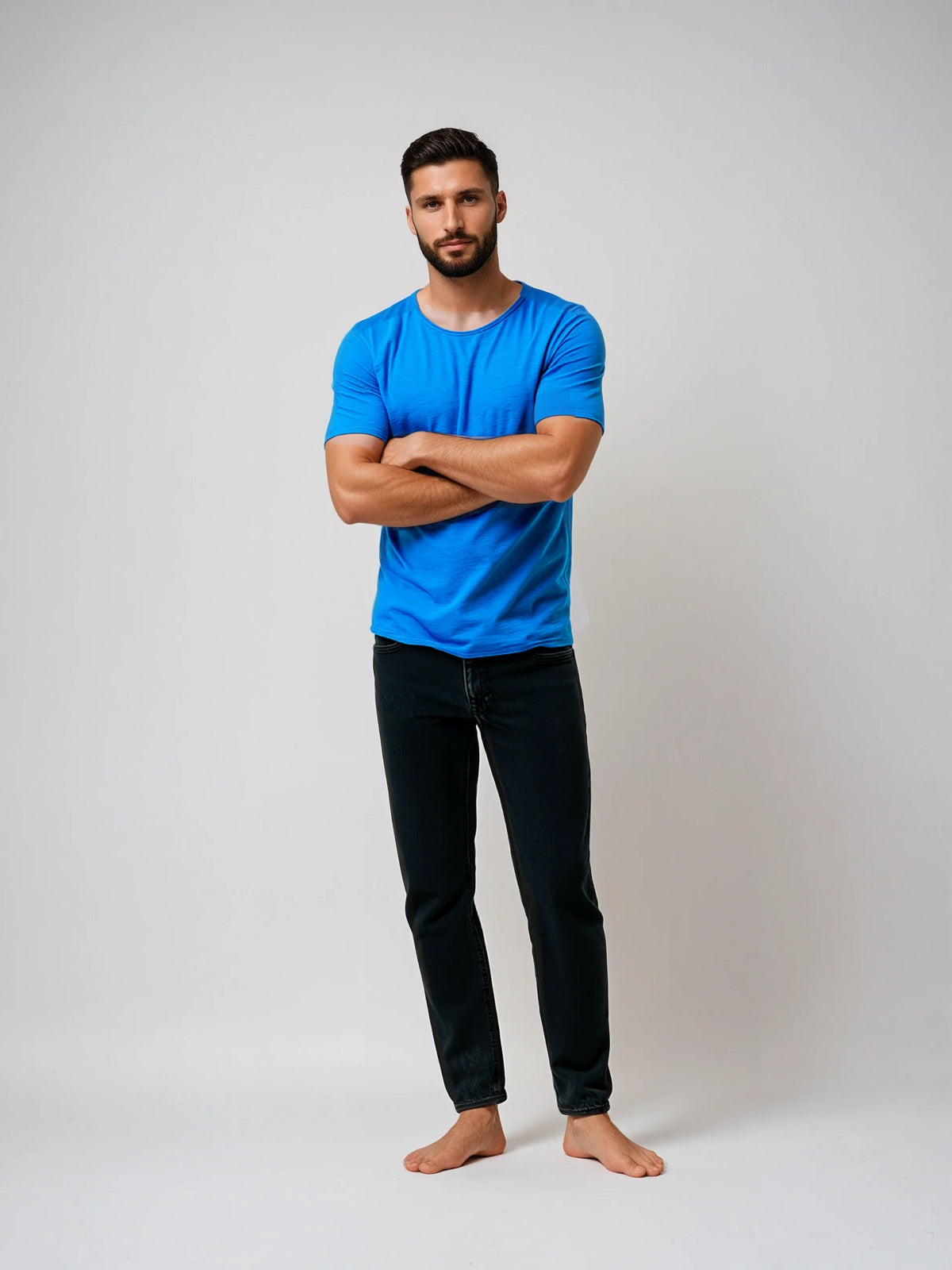Short Sleeve Roll Neck T