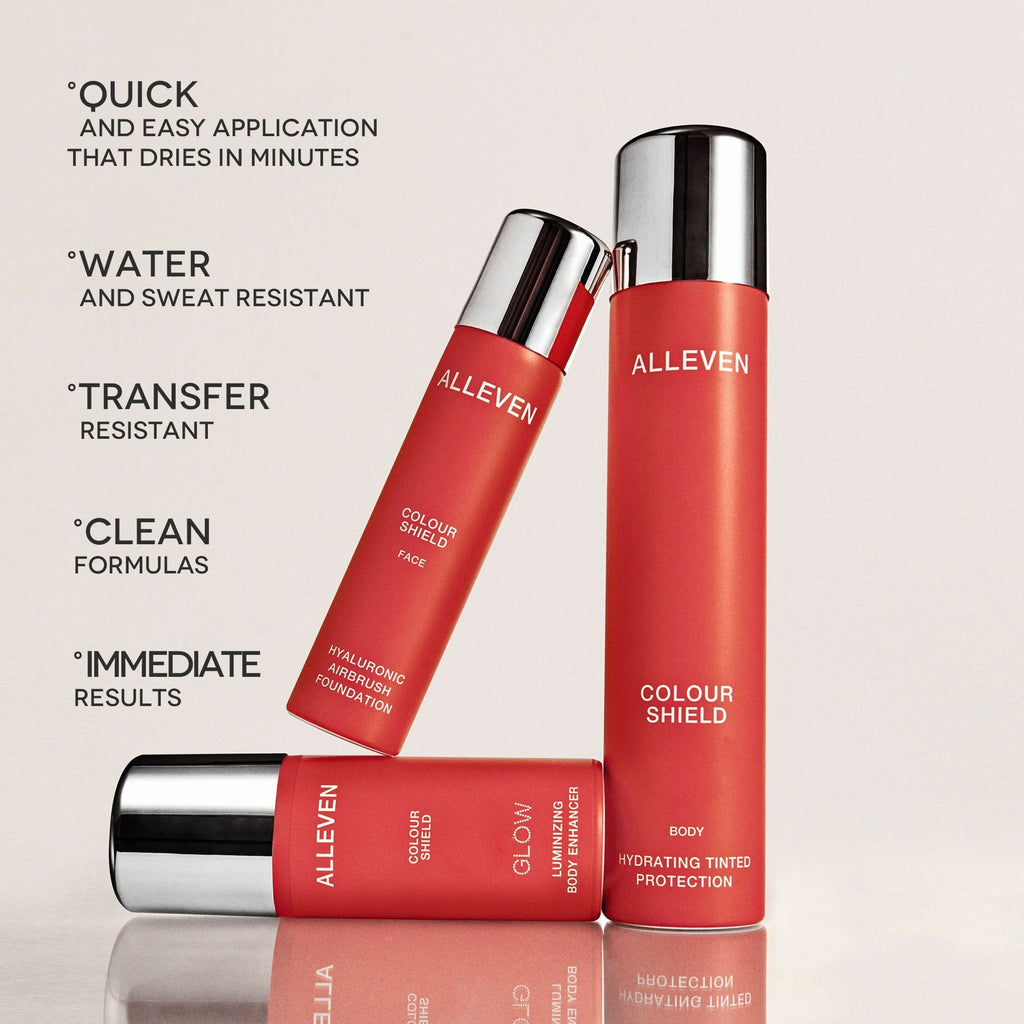 ALLEVEN COLOUR SHIELD GLOW FACE & BODY - IVORY 100ml