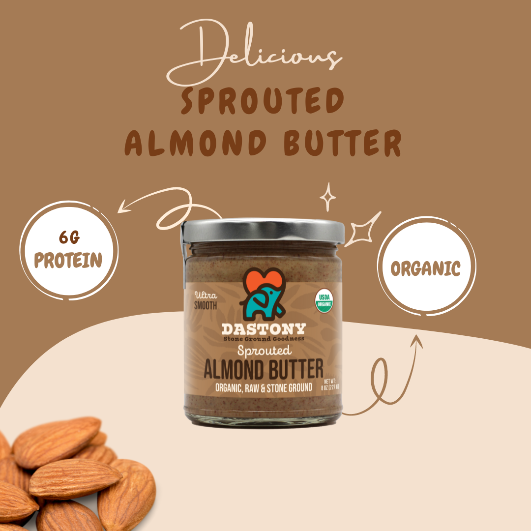 Organic Crunchy Sprouted Almond Butter