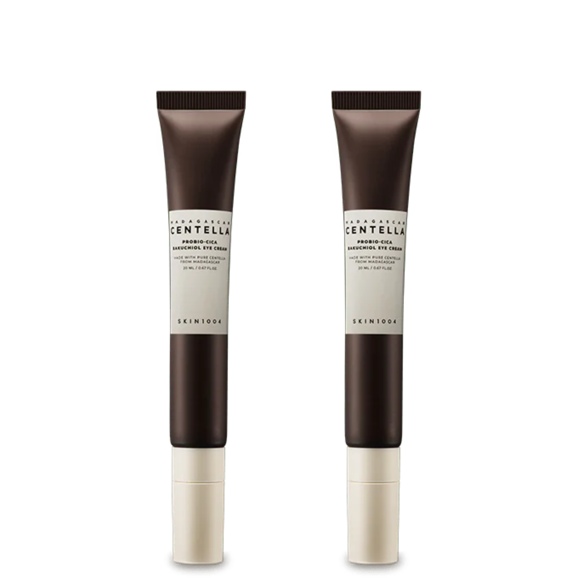 SKIN1004 Probio-Cica Bakuchiol Eye Cream Twin Pack – Anti-Aging & Firming for Delicate Eye Area (20ml x 2)