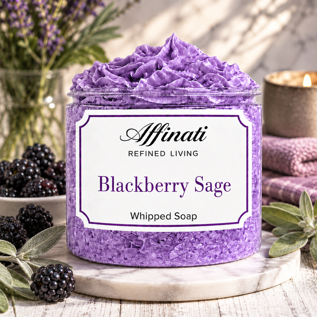 Blackberry Sage Whipped Soap - 20 oz