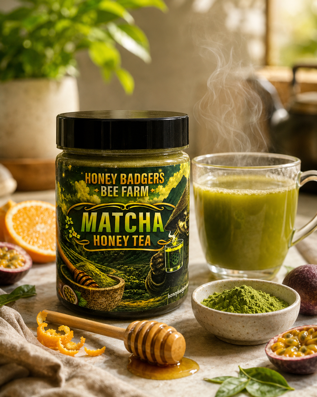Matcha Green Honey Tea