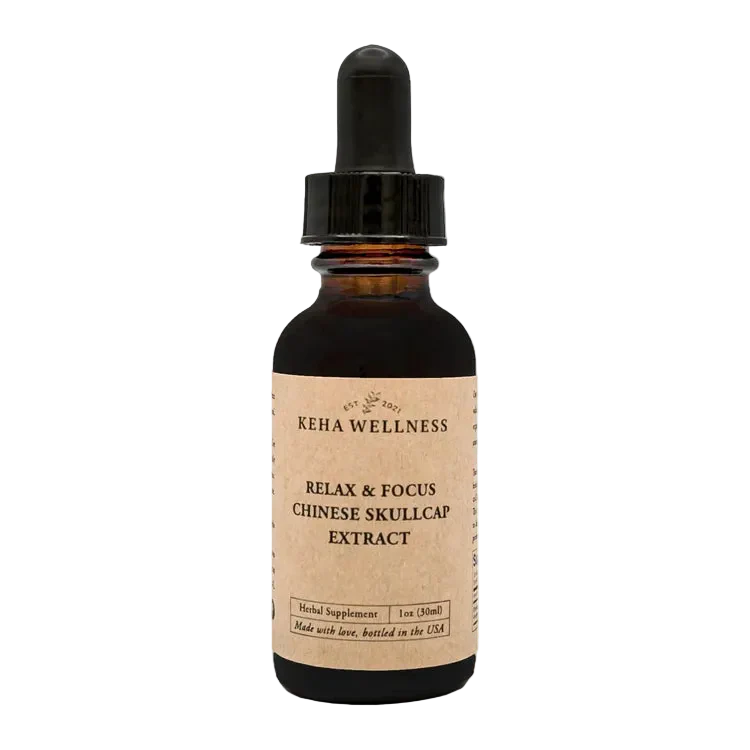 Relax & Focus — Chinese Skullcap Tincture | Organic Herbal Extract