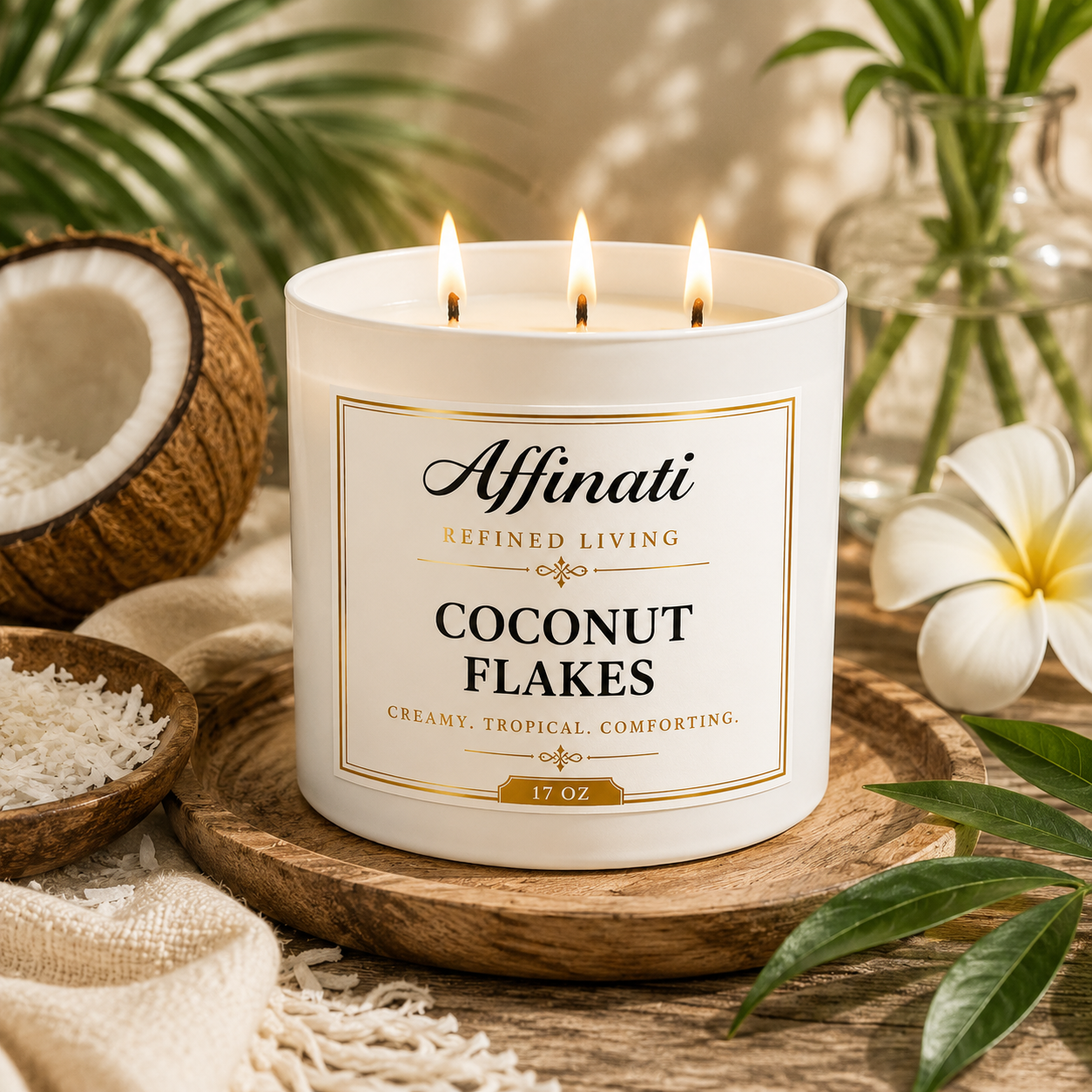 Coconut Flakes 3-Wick Candle