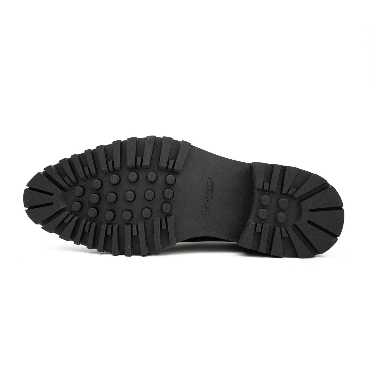Dark Brown Lug Sole Double Buckle Monk Shoe