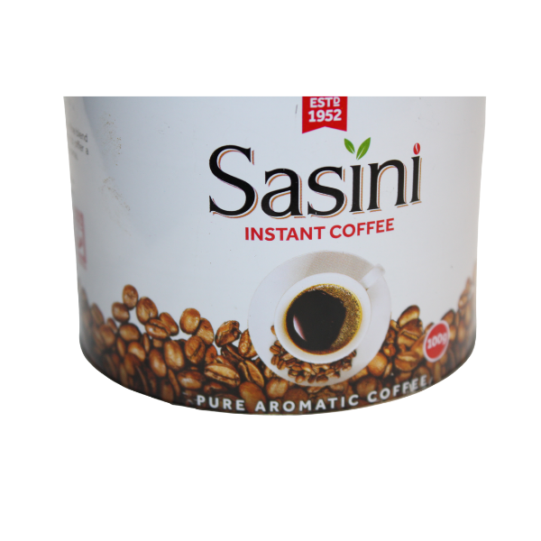 Sasini Instant Coffee 50g side package view with coffee bean graphics