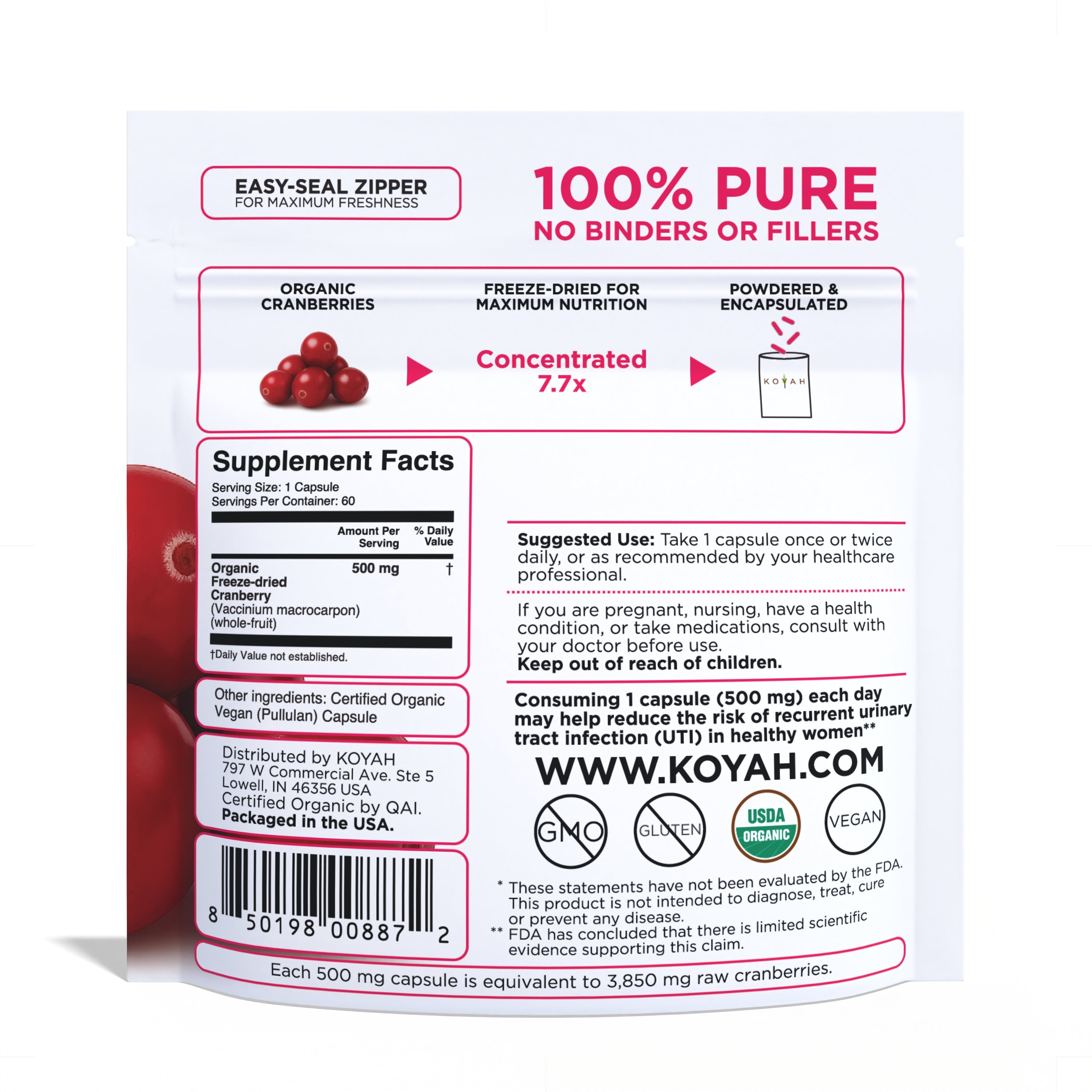 Organic Cranberry Capsules