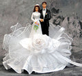 Roses & Lace Cake Topper, D920, 10" High